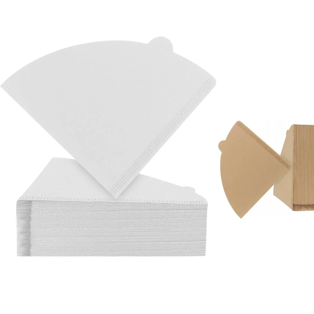Coffee Equipment Machine - 100 Coffee Filters Unbleached 01 Conical