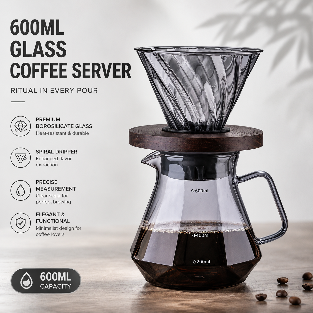 Coffee Equipment Distributor - Magpie Glass Coffee Pot For V60