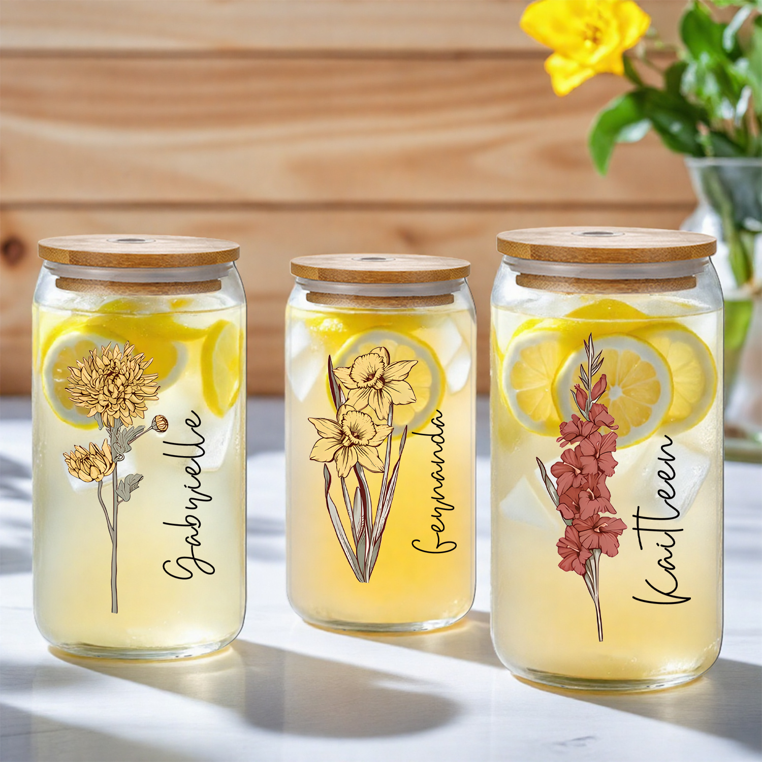 Personalized Floral Retro Iced - Coffee Equipment Gift 评论和价格