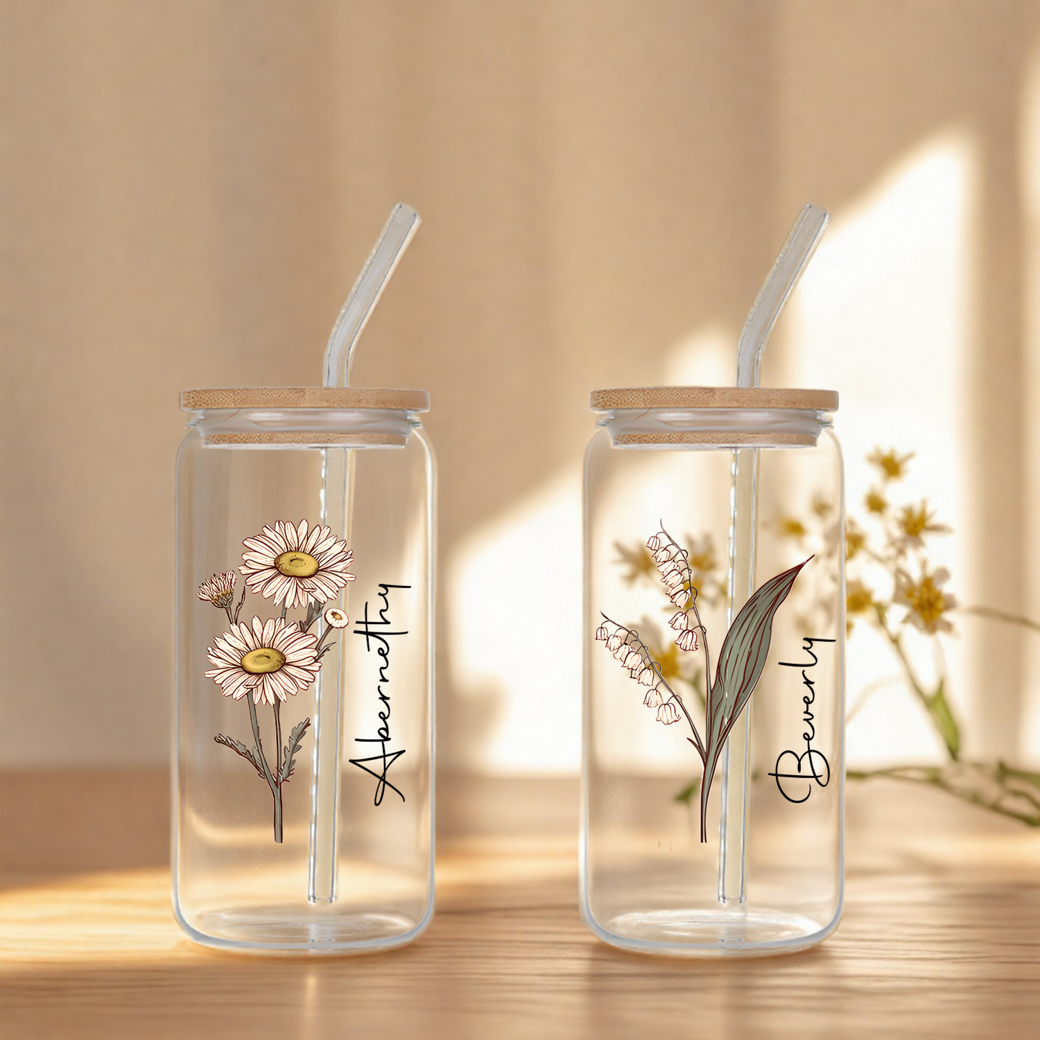 Personalized Floral Retro Iced - Coffee Equipment Gift 评论和价格