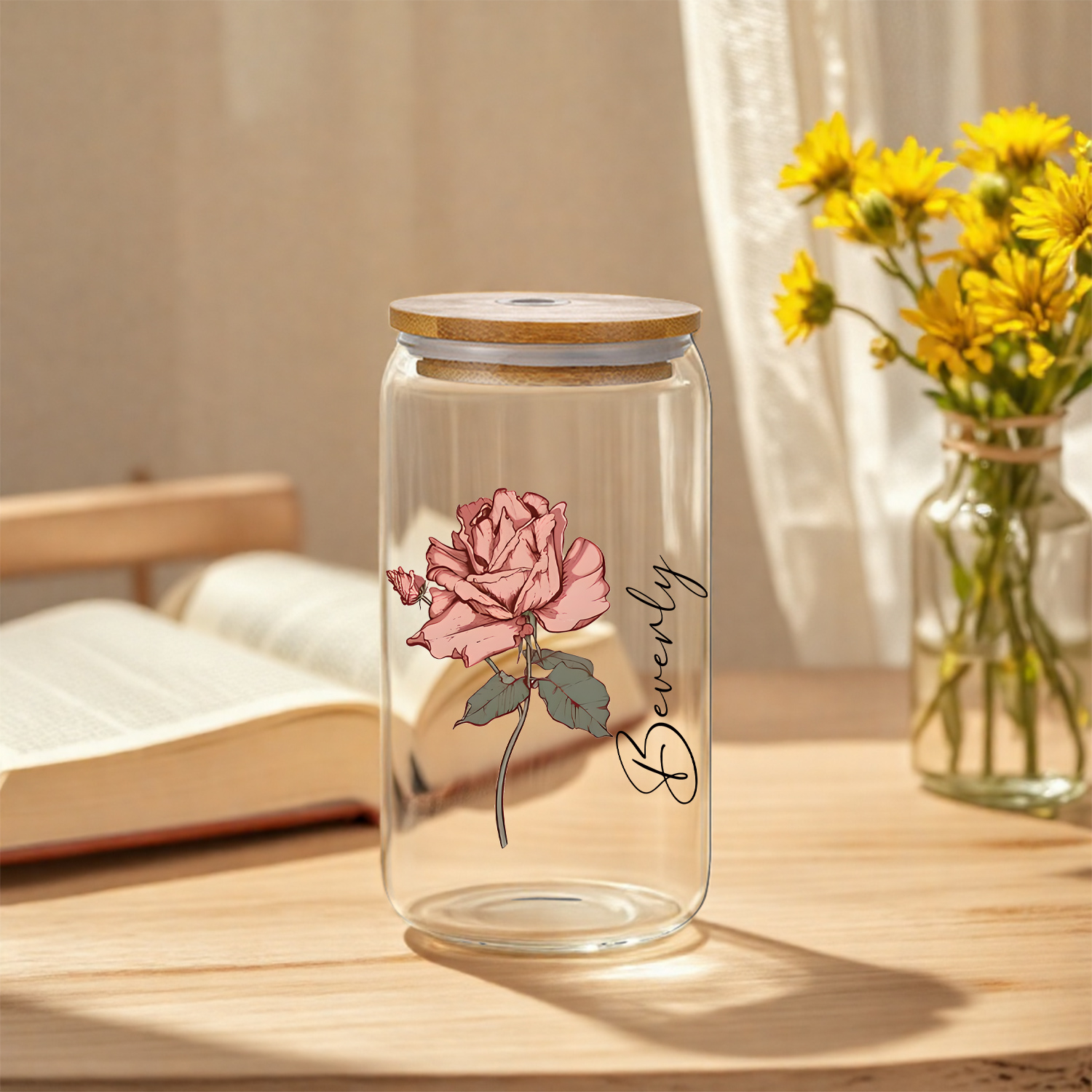 Personalized Floral Retro Iced - Coffee Equipment Gift 评论和价格