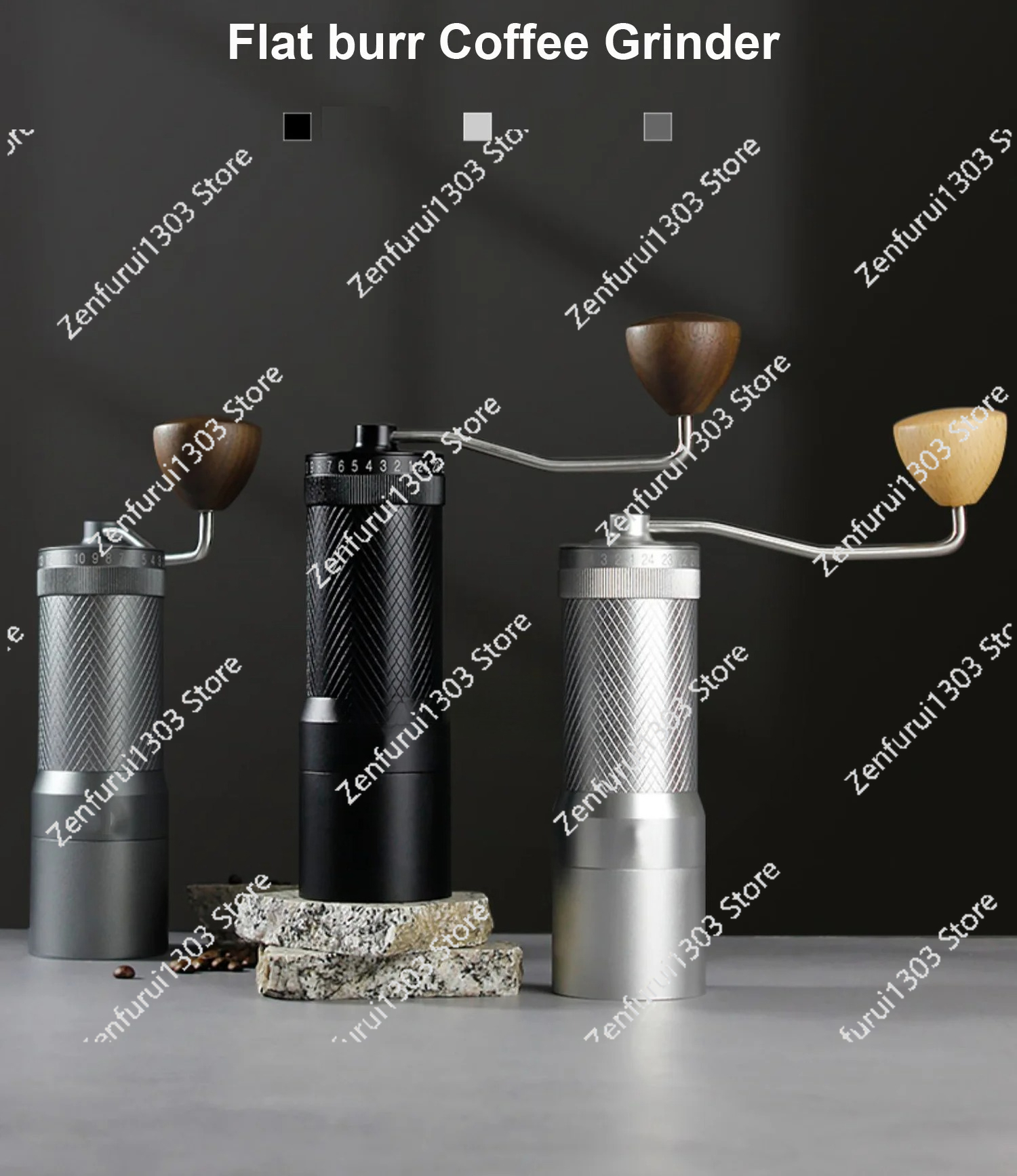 Professional Manual Coffee Bea - Coffee Grinder Burr Flat 评论和价格
