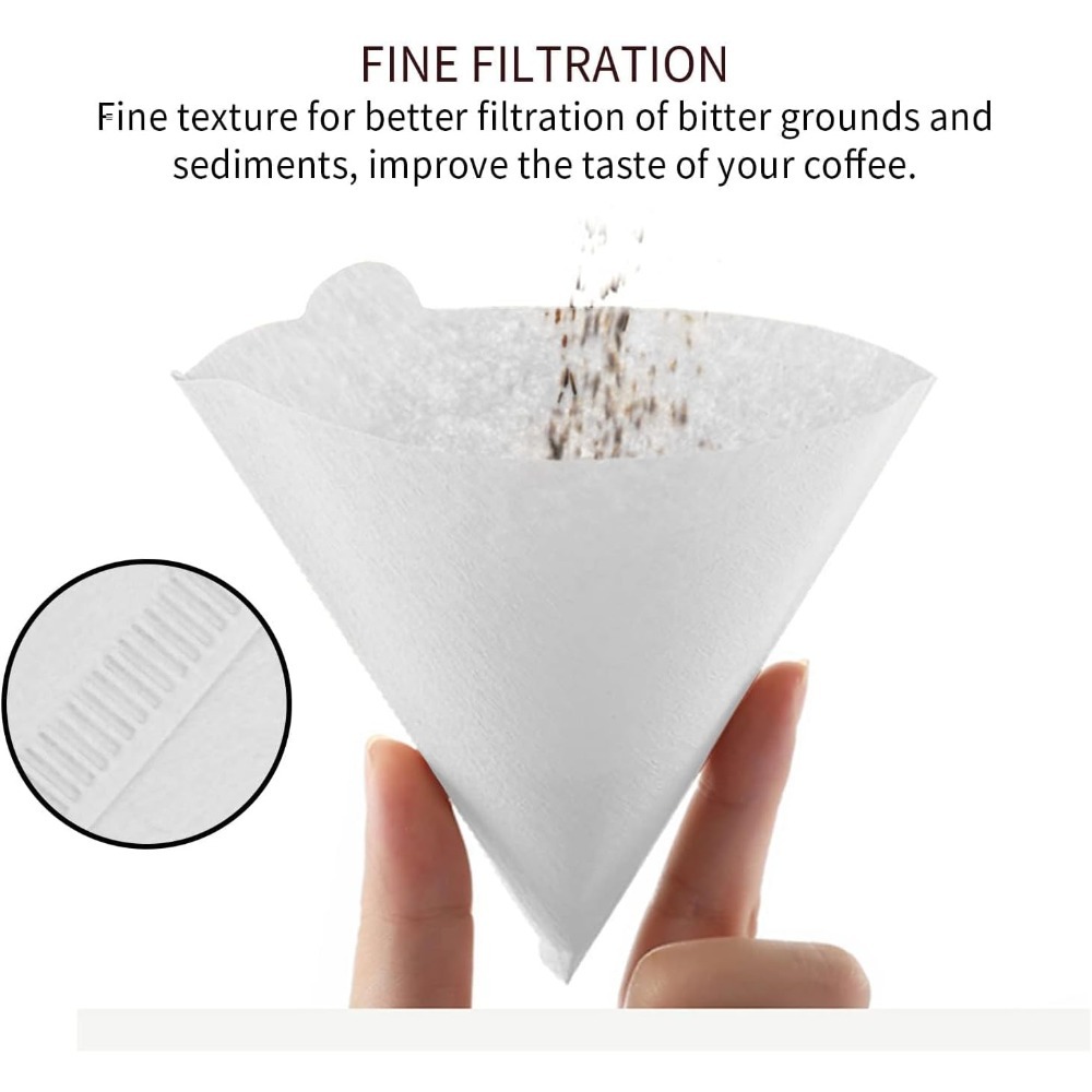 100 Coffee Filters Unbleached  - Coffee Equipment Machine 评论和价格