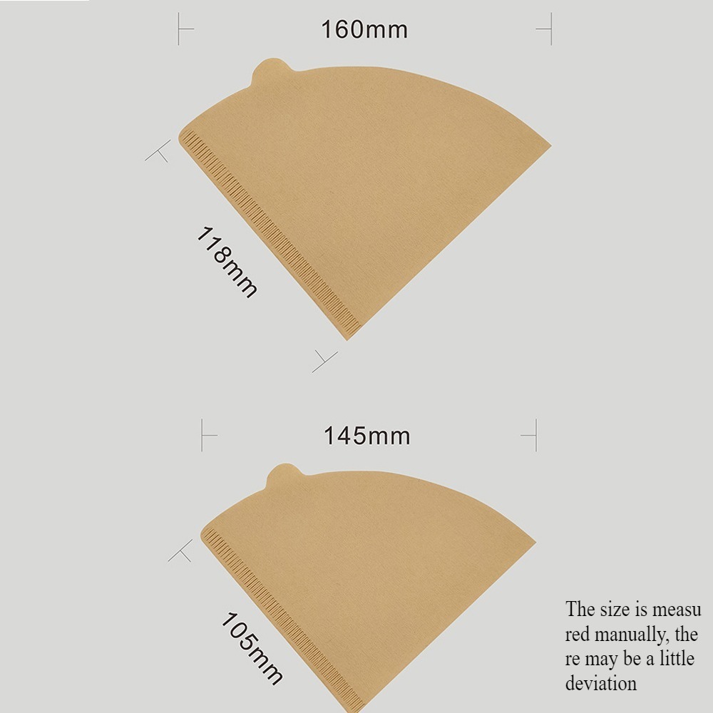 100 Coffee Filters Unbleached  - Coffee Equipment Machine 评论和价格