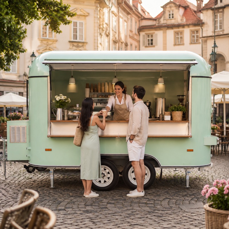 Customized Food Truck Mobile w - Coffee Equipment 评论和价格