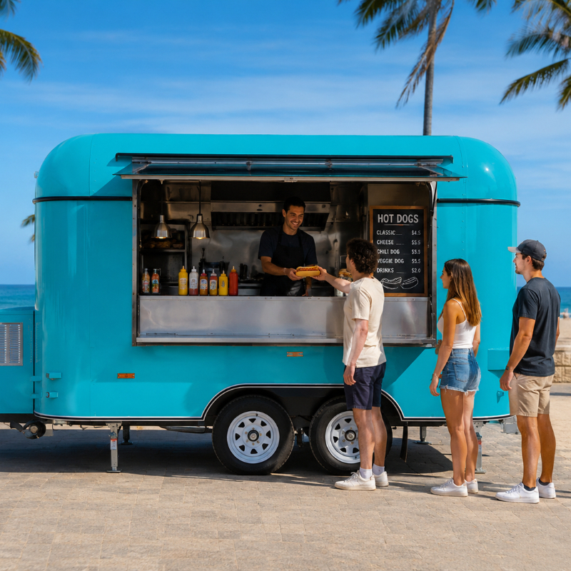 Customized Food Truck Mobile w - Coffee Equipment 评论和价格