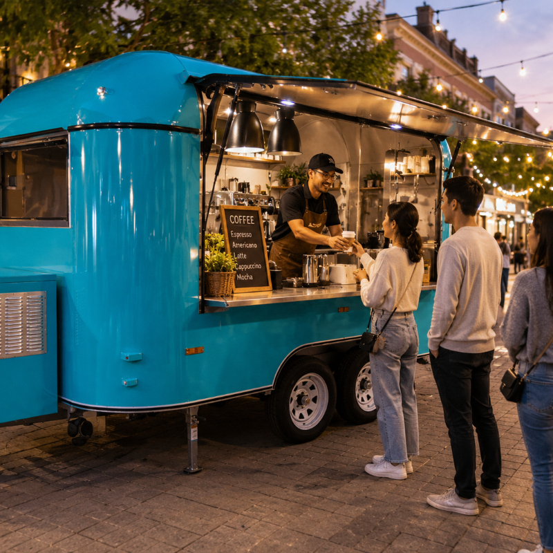 Customized Food Truck Mobile w - Coffee Equipment 评论和价格