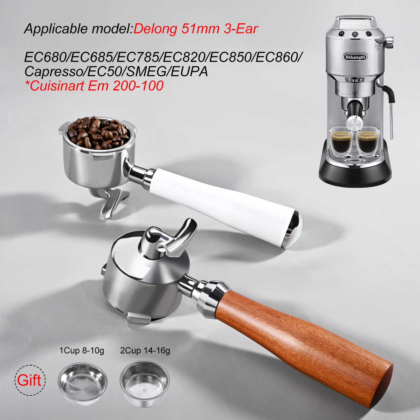51mm Double Spout Coffee Porta - Coffee Equipment Machine 评论和价格